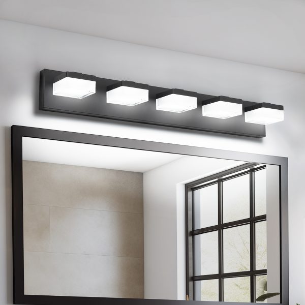 1-104.jpg Bathroom Vanity Lights Over Mirror for Mirror Led Light Fixture 5 Lights Modern Black Vanity Light
