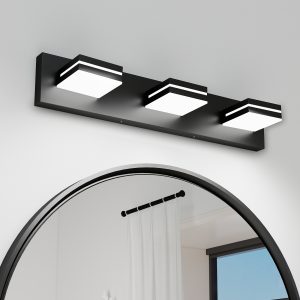 1-108.jpg Modern Chrome LED Vanity Light, 3-Lights Wall Sconce for Bathroom and Mirror, Sleek Minimalist Design, Energy-Efficient, Easy to Install