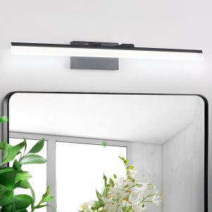 1-124.jpg 32 Inch Modern LED Bathroom Vanity Light C Sleek Black Metal Wall Light for Mirror, Dressing Room or Sink Area