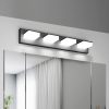 1-133.jpg LED Modern Bathroom Vanity Light Fixtures (4-Light, 25-Inch), Matte Black Modern Acrylic Bathroom Wall Lighting Fixtures Over Mirror (Cool White 6000K)