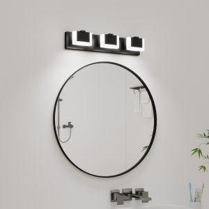 1-136.jpg 3 Lights Modern Black Vanity Light Up and Down Black LED Vanity Light Fixtures Bathroom Wall Light Over Mirror 6000K