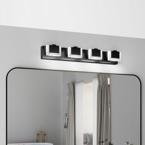1-137.jpg 4 Lights Modern Black Vanity Light Up and Down Black Bathroom Lighting Fixtures LED Bathroom Wall Light Over Mirror 6000K