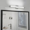 1-147.jpg Bathroom Vanity Light Brushed Nickel Square LED 25 inch 14W 6000K Cool White Light Wall Bar Lighting Fixtures Over Mirror (Brushed Nickel, 25in)