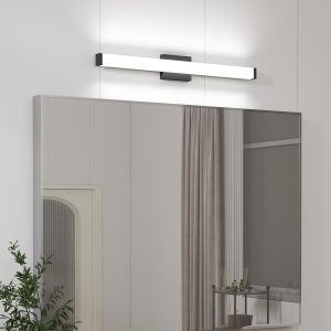 Bathroom Vanity Light Black - 33 inch Modern Vanity Lights for Bathroom - 18W LED Bath Lights Over Mirror Cool White Light 6000K