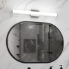 Bathroom Vanity Light Brushed Nickel Square LED 33inch 18W 6000K Cool White Light Wall Bar Lighting Fixtures Over Mirror