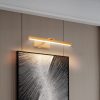 16inch Gold Bathroom Light Fixtures Over Mirror Modern Dimmable LED Vanity Light for Bathroom Wall Lighting