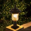 1-183.jpg 21"(H) Vintage Outdoor Lamp Post Light, Waterproof Garden Patio Lantern with Clear Glass Shade, Classic Bronze Finish, Ideal for Yard, Porch, Walkway, and Driveway Lighting (One Piece & No Bulb)