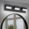 1-89.jpg LED Contemporary Vanity Lights Fixture Bathroom Wall Light Over Mirror Matt Black 3 Lights Dimmable