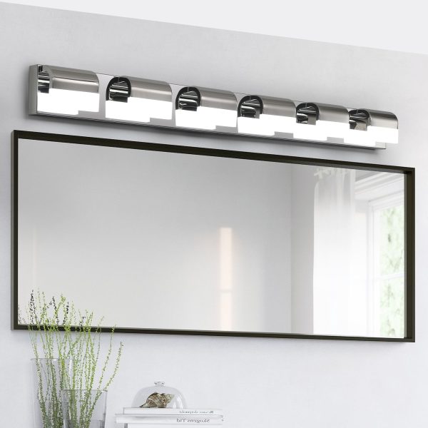 1-96.jpg Modern Bathroom Vanity Lighting 6-Light LED Vanity Lights Over Mirror Bath Wall Lighting