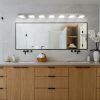 Modern Chrome LED Vanity Light, 7-Lights Wall Sconce for Bathroom and Mirror, Sleek Minimalist Design, Energy-Efficient, Easy to Install