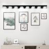 Modern Black LED Vanity Light, 8-Lights Wall Sconce for Bathroom and Mirror, Sleek Minimalist Design, Energy-Efficient, Easy to Install
