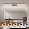 32 Inch Modern LED Bathroom Vanity Light C Sleek Black Metal Wall Light for Mirror, Dressing Room or Sink Area