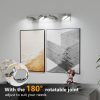 2-123.jpg LED Vanity Lights 28in Bathroom Lights Fixtures over Mirror 4 Light LED Lighting Fixture for Bathroom 18W Mirror Lighting Fixture Modern Bath Light Bar Chrome Bath