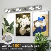 2-125.jpg LED Vanity Lights 43in Bathroom Lights Fixtures over Mirror 6 Light LED Lighting Fixture for Bathroom 18W Mirror Lighting Fixture Modern Bath Light Bar Chrome Bath