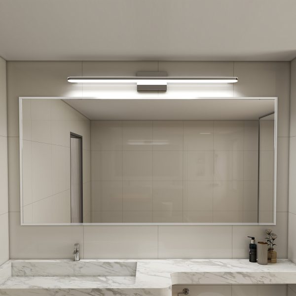 Modern LED Vanity Lights for Bathroom 40IN 24W Daylight White Chrome Light Fixtures Bathroom Lights Over Mirror Vanity Lighting Fixtures Vanity Light