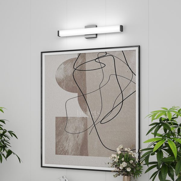 2-140.jpg Bathroom Vanity Light Black - 25 inch Modern Vanity Lights for Bathroom - 14W LED Bath Lights Over Mirror Cool White Light 6000K