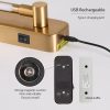 Battery Operated Wall Sconces with Remote Control,LED Rechargeable Picture Lights for Wall Wireless Led Lights for Bedroom with Magnetic Wall Light Fixtures,3CCT-Dimmable Brass Gold