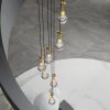 7 Light Dining Room Pendant Light, Large Chandelier Adjustable Hanging Line, Living Room Pendant Light, Foyer Chandelier, Stairwell Pendant Lights, Bedroom