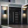 2-26.jpg 2-Pack Outdoor Wall Sconce, Modern Up and Down Weatherproof Wall Light, Black Aluminum Exterior Wall Mount Light Fixture, Ideal for Porch, Patio, Garage