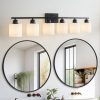 2-44.jpg 6-Light Black Vanity Lights, 38'' Modern Bathroom Vanity Lighting Fixtures for Mirror, Matte Bathroom Lighting Fixtures, Black Wall Sconces for Bedroom Living Room