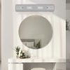 26" Modern Chrome 4-Light LED Vanity Light, Square Acrylic Lampshades Wall Mount Fixture for Bathroom, Mirror Lighting