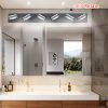 40" Modern 6-Light LED Vanity Light - Sleek Bathroom Wall Fixture, Iron & Acrylic, Dimmable & Energy-Efficient, Ideal for Mirror Lighting