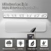 39" Modern Chrome 4-Light LED Vanity Light, Square Acrylic Lampshades Wall Mount Fixture for Bathroom, Mirror Lighting