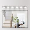 Modern Chrome LED Vanity Light, 6-Lights Wall Sconce for Bathroom and Mirror, Sleek Minimalist Design, Energy-Efficient, Easy to Install