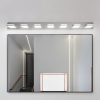 Modern Chrome LED Vanity Light, 7-Lights Wall Sconce for Bathroom and Mirror, Sleek Minimalist Design, Energy-Efficient, Easy to Install