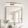 32 Inch Modern LED Bathroom Vanity Light C Sleek Black Metal Wall Light for Mirror, Dressing Room or Sink Area