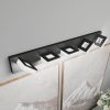 3-127.jpg LED Modern Bathroom Vanity Light Fixtures (5-Light, 32-Inch), Matte Black Modern Acrylic Bathroom Wall Lighting Fixtures Over Mirror (Cool White 6000K)