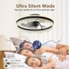 20" Smart Silent Ceiling Fan with Light C Flush Mount LED Fan Lamp with Hidden Blades and Natural Airflow System, Designed for Bedroom, Kids' Room and Study Room