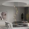 7 Light Dining Room Pendant Light, Large Chandelier Adjustable Hanging Line, Living Room Pendant Light, Foyer Chandelier, Stairwell Pendant Lights, Bedroom