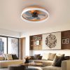 3-224.jpg Ceiling Fans with Lights Dimmable LED Embedded installation of thin modern ceiling fans(Orange)