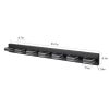 45" Modern Black 7-Light LED Vanity Light, Square Acrylic Lampshades Wall Mount Fixture for Bathroom, Mirror Lighting