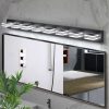 52" Modern 8-Light LED Vanity Light - Sleek Bathroom Wall Fixture, Iron & Acrylic, Dimmable & Energy-Efficient for Bathroom, Mirror Lighting