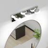3-77.jpg LED Modern 3 Light White Rotating Oval Acrylic with Chrome Base 21 Inch Vanity Light Over Mirror Lighting Fixture