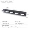 37" Modern 5-Light LED Vanity Light, Sleek Black Bathroom Wall Light Fixture for Mirror, Shower, and Bathroom Decor