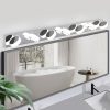 52" Modern 7-Light LED Vanity Light Fixture - Chrome Finish with Acrylic Light Shades - Energy-Efficient Bathroom Wall Sconce - Dimmable for Mirror, Shower, and Bathroom Decor