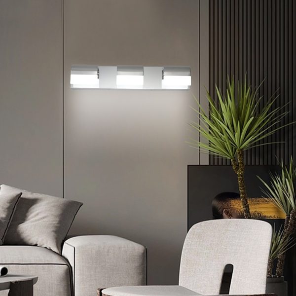 3-86.jpg Bathroom Vanity Lighting 3-Light LED Vanity Lights Over Mirror Bath Wall Lighting