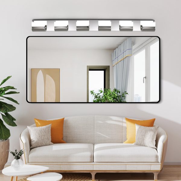 3-91.jpg Modern Bathroom Vanity Lighting 6-Light LED Vanity Lights Over Mirror Bath Wall Lighting