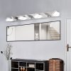 Modern Chrome LED Vanity Light, 7-Lights Wall Sconce for Bathroom and Mirror, Sleek Minimalist Design, Energy-Efficient, Easy to Install
