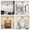 43 Inch Modern LED Bathroom Vanity Light C Sleek Black Metal Wall Light for Mirror, Dressing Room or Sink Area