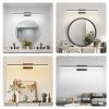32 Inch Modern LED Bathroom Vanity Light C Sleek Black Metal Wall Light for Mirror, Dressing Room or Sink Area