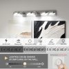 4-124.jpg LED Vanity Lights 43in Bathroom Lights Fixtures over Mirror 6 Light LED Lighting Fixture for Bathroom 18W Mirror Lighting Fixture Modern Bath Light Bar Chrome Bath