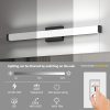 Bathroom Vanity Light Black - 33 inch Modern Vanity Lights for Bathroom - 18W LED Bath Lights Over Mirror Cool White Light 6000K