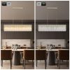 4-211.jpg Modern Rectangular Crystal Glass Chandelier, 10-Lights Glod Chandelier Lighting Contemporary Pendant Ceiling Light Fixture for Dining Room Living Room Kitchen Island