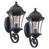 4-243.jpg 1-Pack Vintage Wall-Mounted Outdoor Lantern Light C Elegant Black Metal Sconce for Porch, Patio, and Garden Lighting (Bulb Not Included)
