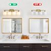4-40.jpg Gold Bathroom Light Fixtures, 4-Light Modern Vanity Light Over Mirror, Wall Sconces with Milky White Frosted Glass Shades, E26 Socket (Bulbs Not Included)