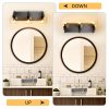 4-50.jpg Bathroom Vanity Light,Modern 3-Light Bathroom Lighting Fixtures Over Mirror with Clear Glass Shade and Metal Base,Matte Black Bathroom Lighting